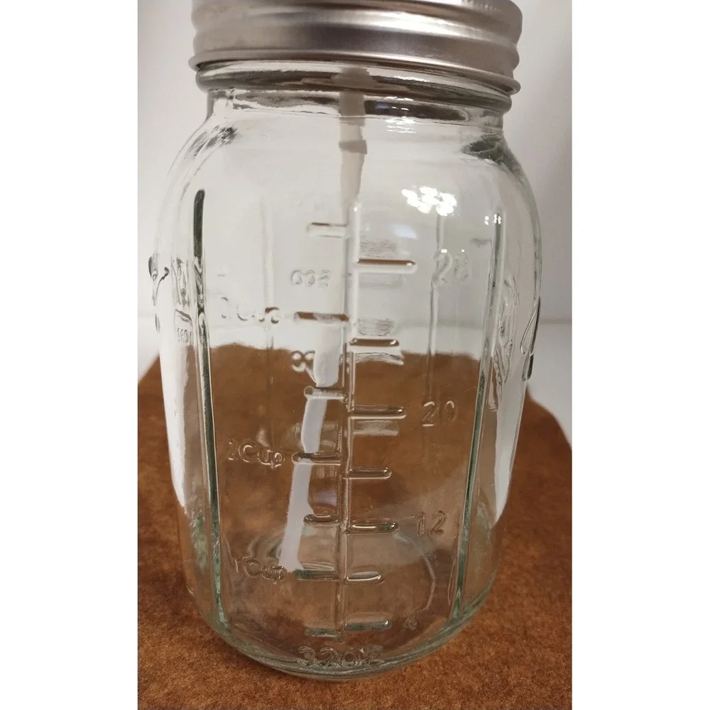 Glass Mason Jar Soap/Lotion Pump (4 cup capacity)
